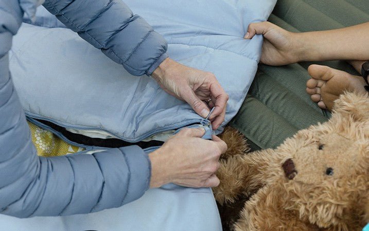 Sac de couchage enfant | LE TOUT DOUX EXTENSIBLE - Camping Confortable