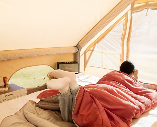 sac de couchage| L'EXTRA LARGE - Camping Confortable