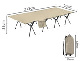 Lit de Camp | LE LARGE 38 CM DE HAUT - Camping Confortable