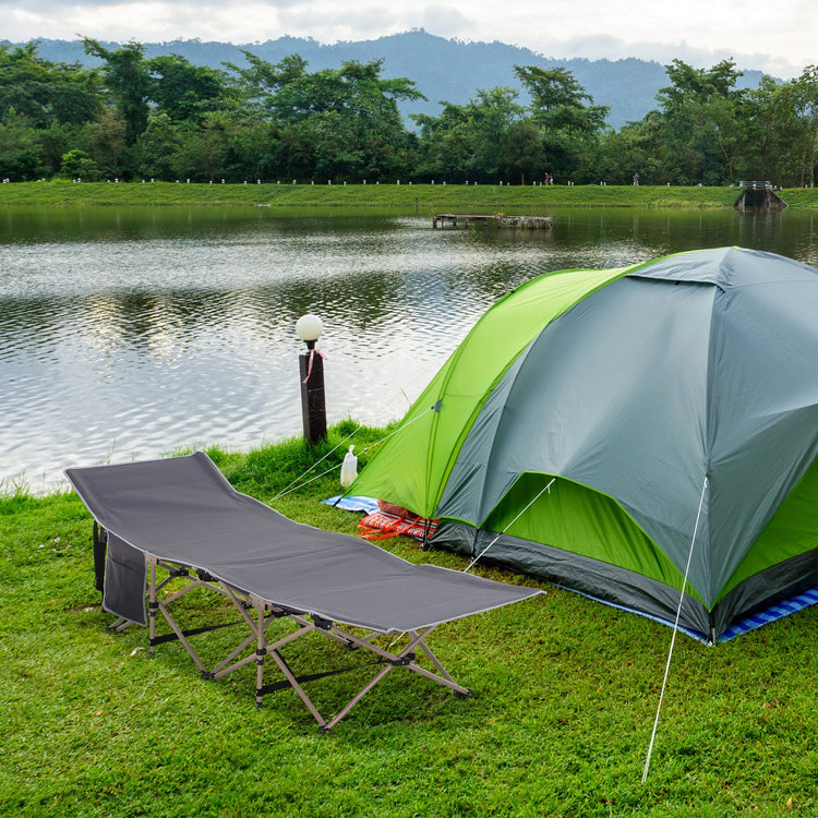 lit de camp pliable cote tente