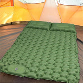 matelas gonflable 2 personnes| LE 10 CM AVEC OREILLER - Camping Confortable