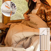 sac de couchage femme dans la tente