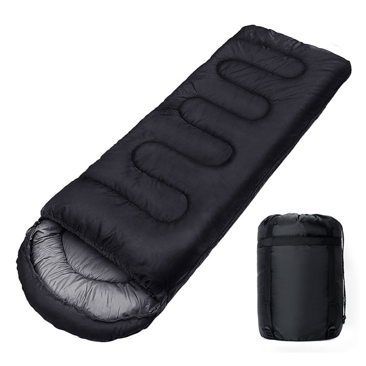 sac de couchage parfait ete noir avec sac de transport