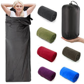 Sac de couchage| LE MINCE EN POLAIRE - Camping Confortable