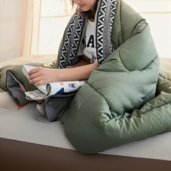 sac de couchage vert 