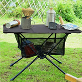 table de camping noir avec filet