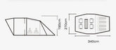 tente gonflable la parfaite dimensions